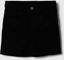 Guess pantaloni scurti din denim pentru copii culoarea negru, neted, talie reglabila 9BYX-SZG001_99X