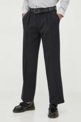 Benetton pantaloni barbati, culoarea negru, drept 9BYX-SPM0EE_99X