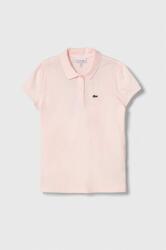 Lacoste tricouri polo din bumbac pentru copii culoarea roz, cu guler 9BYX-TSG049_30X