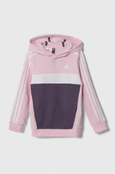 Adidas bluza copii culoarea roz, cu glugă, modelator 9BYX-BLG03W_30X