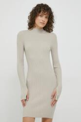 Calvin Klein rochie culoarea bej, mini, mulata 9BYX-SUD1DG_80X