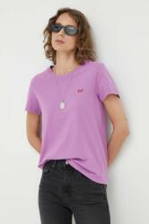 Levi's tricou din bumbac culoarea violet 9BYX-TSD09J_45X