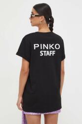 Pinko tricou din bumbac culoarea negru 9BYX-TSD13C_99X