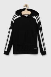 Adidas bluza copii culoarea negru, cu glugă, cu imprimeu 9BYX-BLK05D_99X