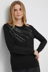 DKNY pulover femei, culoarea negru, light 9BYX-SWD17E_99X
