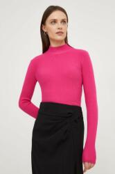ANSWEAR pulover X limited collection NO SHAME femei, culoarea roz, light, cu turtleneck BMYX-SWD05I_43X