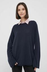 Tommy Hilfiger pulover de lana femei, culoarea albastru marin 9BYX-SWD11W_59X