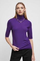 Medicine tricou femei, culoarea violet, cu guler ZBYX-TSD500_48X