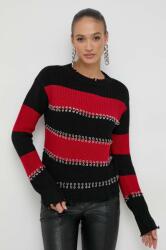 Patrizia Pepe pulover de lana femei, culoarea negru 9BYX-SWD149_99A