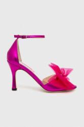 Custommade sandale de piele Ashley Metallic Bow culoarea roz, 999624046 9BYX-OBD3RO_43X