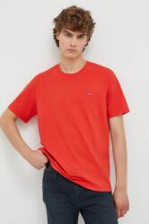 Levi's tricou din bumbac culoarea rosu, neted 9BYX-TSM09L_29X