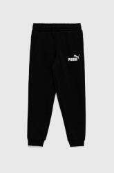 PUMA pantaloni de trening pentru copii culoarea negru, neted 9BYY-SPK00N_99X