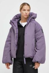 adidas geaca de puf femei, culoarea violet, de iarna 9BYX-KUD0HK_45X