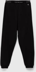 Calvin Klein Jeans pantaloni de trening pentru copii culoarea negru, neted 9BYX-SPB013_99X