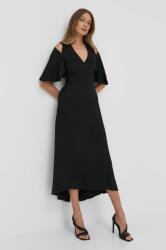 Victoria Beckham rochie culoarea negru, midi, evazati PPYY-SUD1SU_99X
