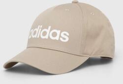 adidas Performance șapcă de baseball din bumbac culoarea bej, cu imprimeu PPYX-CAU0UA_01X