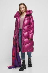 MEDICINE palton de puf femei, culoarea roz, de iarna ZBYX-KPD701_42X