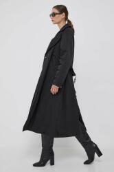 Calvin Klein geaca femei, culoarea negru, de tranzitie, oversize 9BYX-KUD1K1_99X