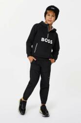 HUGO BOSS bluza copii culoarea negru, cu imprimeu 9BYX-BLK026_99X