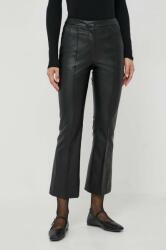 Beatrice B pantaloni femei, culoarea negru, drept, high waist MBYX-SPD00S_99X