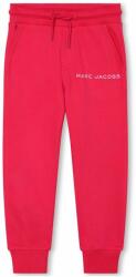 Marc Jacobs pantaloni de trening din bumbac pentru copii culoarea rosu, cu imprimeu 9BYX-SPK02U_33X