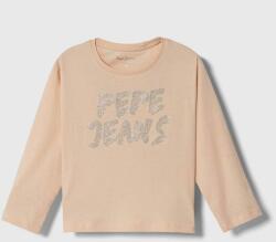 Pepe Jeans longsleeve din bumbac pentru copii culoarea roz 9BYX-BUG079_30X