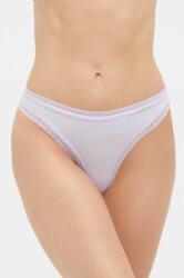 Calvin Klein Underwear tanga culoarea violet 000QD3763E 9BYK-BID03W_40X (000QD3763E)