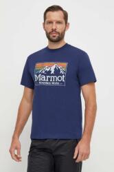 Marmot tricou sport MMW Gradient culoarea albastru marin, cu imprimeu 9BYX-TSM1FN_59X