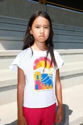 Sisley tricou de bumbac pentru copii culoarea alb PPYX-TSG09P_00X