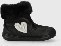Primigi cizme de iarna pentru copii din piele intoarsa culoarea negru 9BYX-OBG0CU_99X