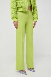 Max&Co MAX&Co. pantaloni x Anna Dello Russo femei, culoarea verde, drept, high waist 9BYX-SPD100_71X