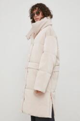 Calvin Klein geaca femei, culoarea bej, de iarna, oversize 9BYX-KUD1JW_02X