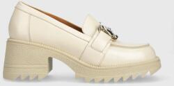Charles Footwear pantofi de piele Kiara femei, culoarea negru, cu toc drept, Kiara. Loafer MPYX-OBD00A_01X