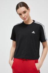 adidas tricou din bumbac culoarea negru PPYX-TSD1II_99X