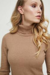 MEDICINE pulover femei, culoarea bej, light, cu guler ZBYX-SWD061_08M