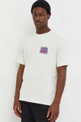 Rip Curl tricou din bumbac culoarea bej, cu imprimeu 9BYX-TSM1BP_01X