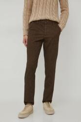 Benetton pantaloni barbati, culoarea maro, drept 9BYX-SPM0EK_88X