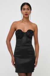 Bardot rochie culoarea negru, mini, mulata 9BYX-SUD1CG_99X