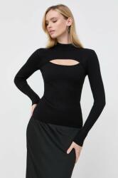 GUESS pulover femei, culoarea negru, light, cu turtleneck 9BYX-SWD0GA_99X