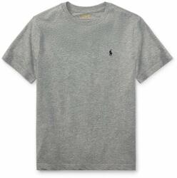 Ralph Lauren tricou de bumbac pentru copii culoarea gri, melanj PPYY-TSB0BU_90X