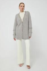 Twinset cardigan din amestec de lana culoarea gri, light 9BYX-SWD16Z_90X