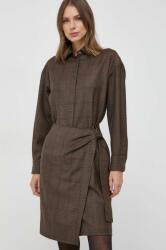 Max Mara rochie din lana culoarea maro, mini, evazati 9BYX-SUD0UY_89X