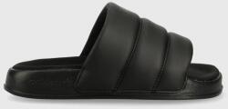 adidas Originals papuci Adilette Essential Slide femei, culoarea negru, cu platforma IE9641 PPYX-KLD14C_99X
