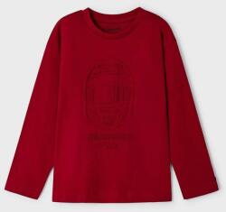 MAYORAL longsleeve din bumbac pentru copii culoarea rosu, cu imprimeu 9BYX-BUB027_33X