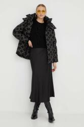 Karl Lagerfeld geaca de puf femei, culoarea negru, de iarna 9BYX-KUD1IC_99A