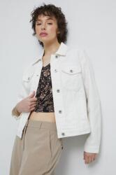 Medicine geaca jeans femei, culoarea alb, de tranzitie ZPYX-KUD700_00J