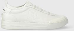 Karl Lagerfeld sneakers din piele T/KAP KC culoarea alb, KL51423 9BYX-OBM1U0_00X