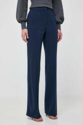 MICHAEL Michael Kors pantaloni femei, culoarea albastru marin, lat, high waist 9BYX-SPD0DA_59X