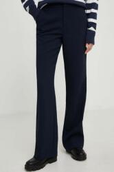 Answear Lab pantaloni femei, culoarea negru, drept, high waist BMYX-SPD028_99X
