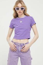 Guess Originals tricou femei, culoarea violet PPYX-TSD29D_04X
